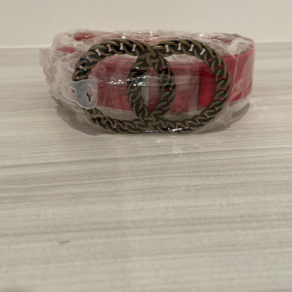 Red Gold Belt New